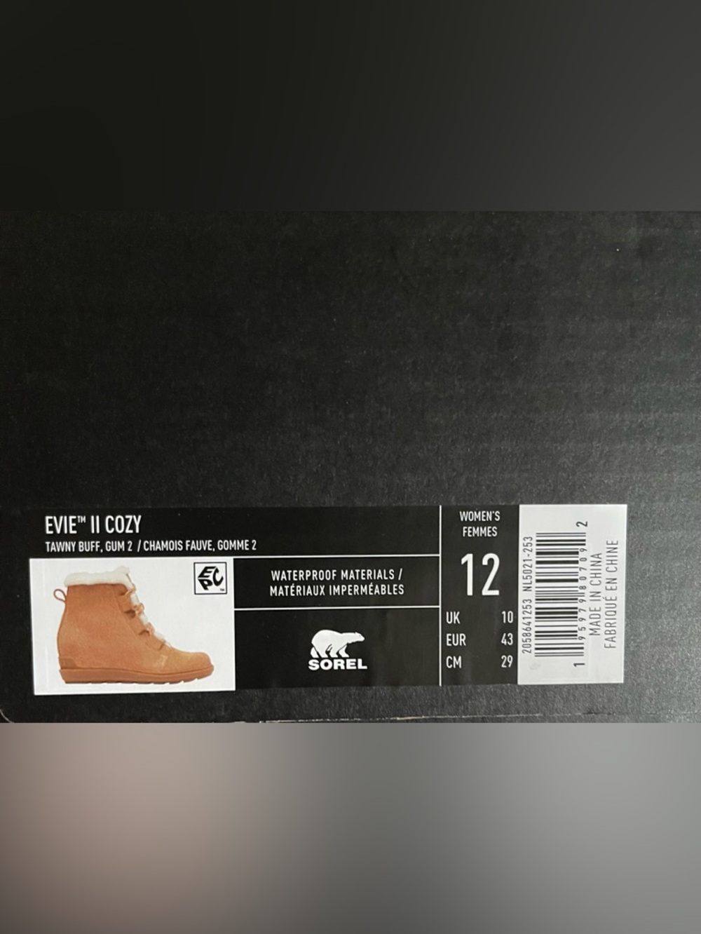SOREL  Evie™ II Lace Up Boot Waterproof Suede Ankle Women’s Size 12 NWT - Picture 8 of 8
